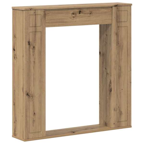 vidaXL Kamina raam Artisan tamm 100 x 20 x 100 cm Tehispuit