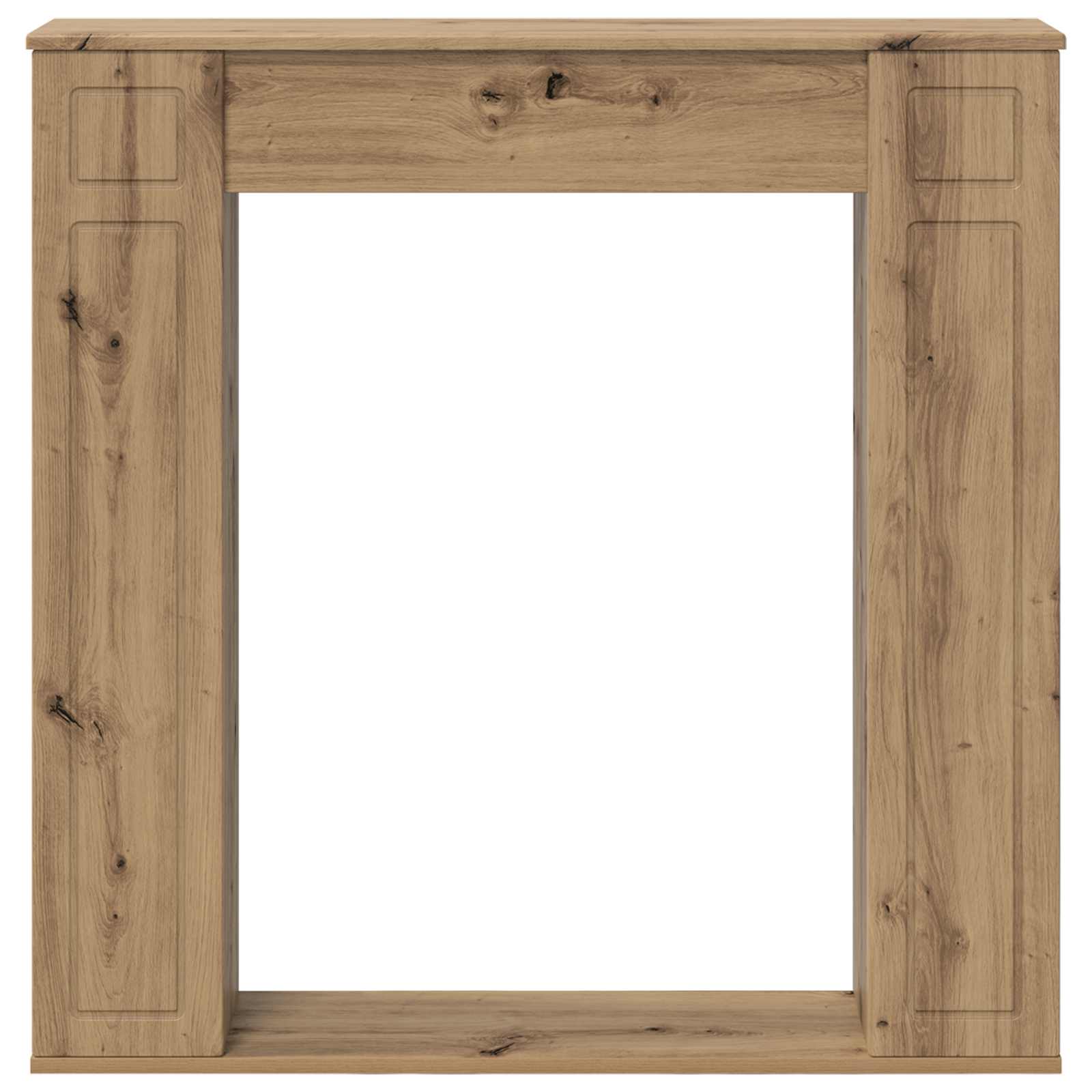 Haardomlijsting Artisanaal eiken 100 x 20 x 100 cm Bewerkt hout image 4