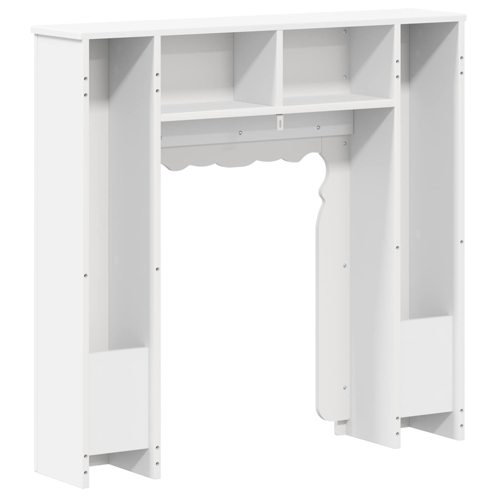 Haardomlijsting Wit 93 x 20 x 89 cm Bewerkt hout image 6