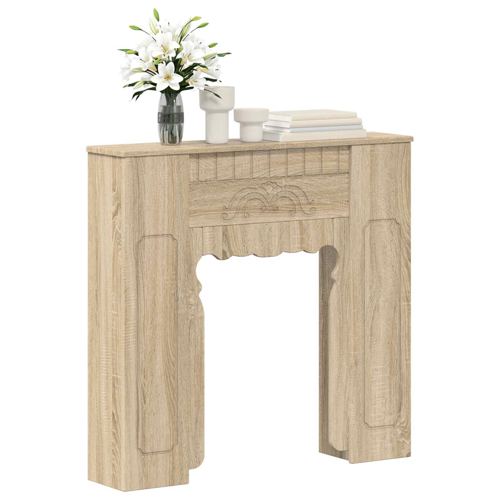 Haardomlijsting Sonoma Eiken 93 x 20 x 89 cm Bewerkt hout image 3