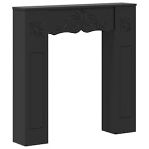 vidaXL Kamina raam Must 102 x 20 x 102 cm Tehispuit
