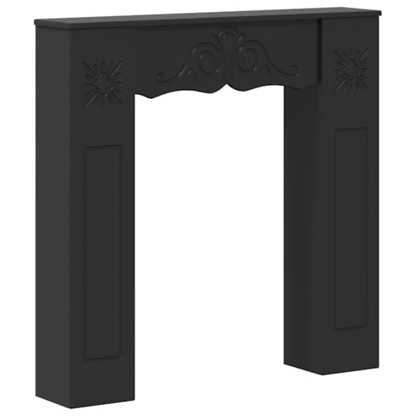 vidaXL Kamina raam Must 102 x 20 x 102 cm Tehispuit