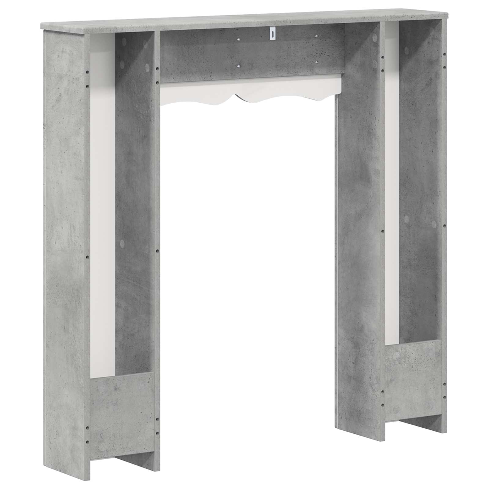 Haardomlijsting Betongrijs 102 x 20 x 102 cm Bewerkt hout image 6