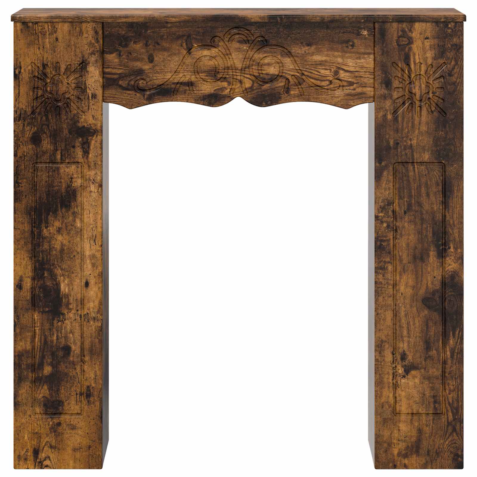 Haardomlijsting Gerookt eiken 102 x 20 x 102 cm Bewerkt hout image 4