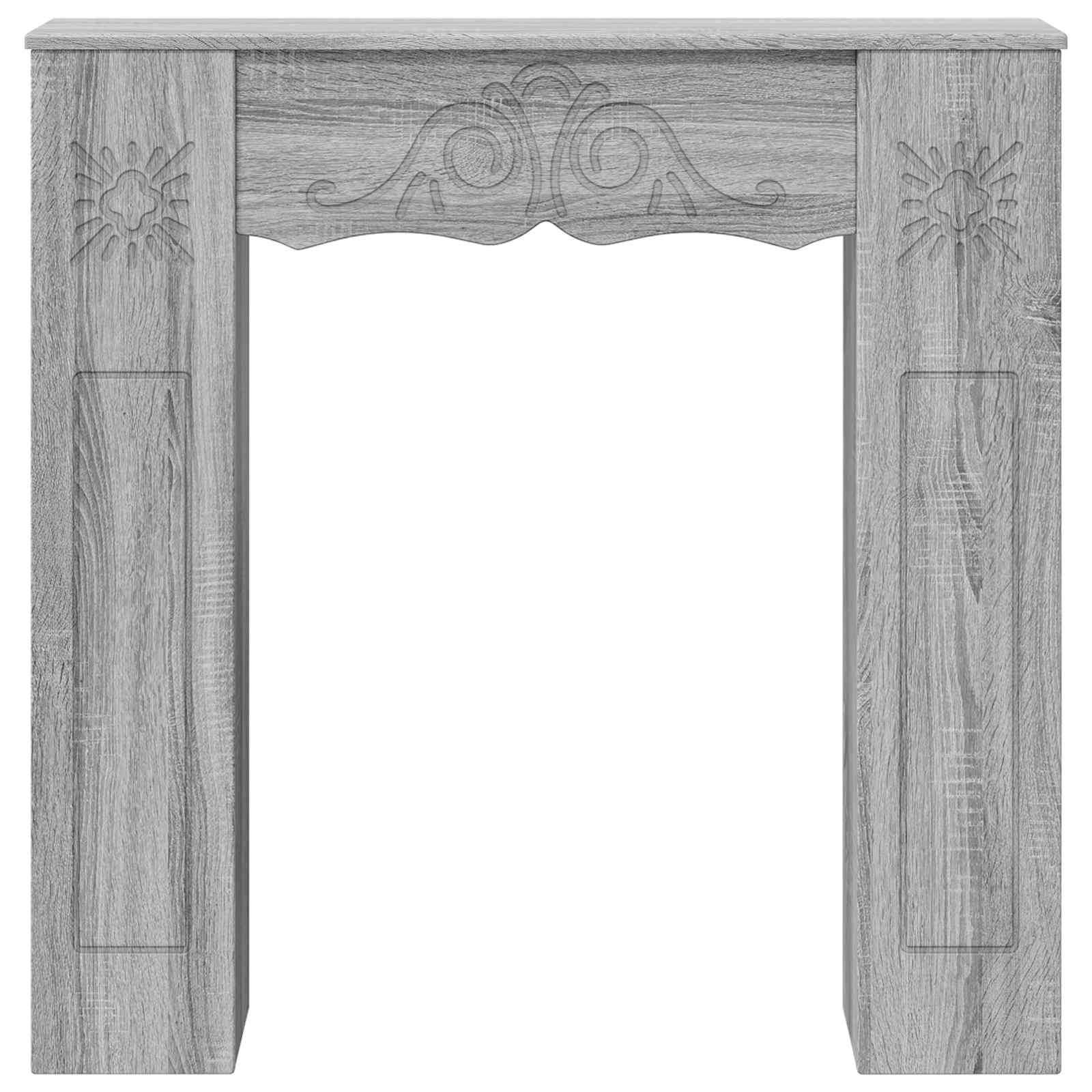 Haardomlijsting Grijs Sonoma 102 x 20 x 102 cm Bewerkt hout image 4