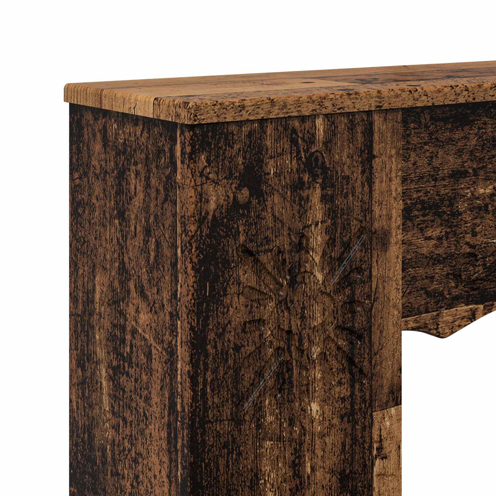 Haardomlijsting Oud hout 102 x 20 x 102 cm Bewerkt hout image 7