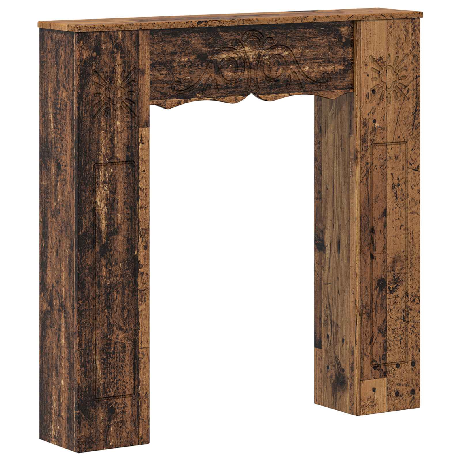 Haardomlijsting Oud hout 102 x 20 x 102 cm Bewerkt hout image 2