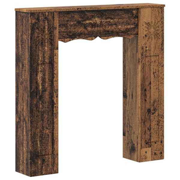 vidaXL Kamina raam Vana puit 102 x 20 x 102 cm Tehispuit