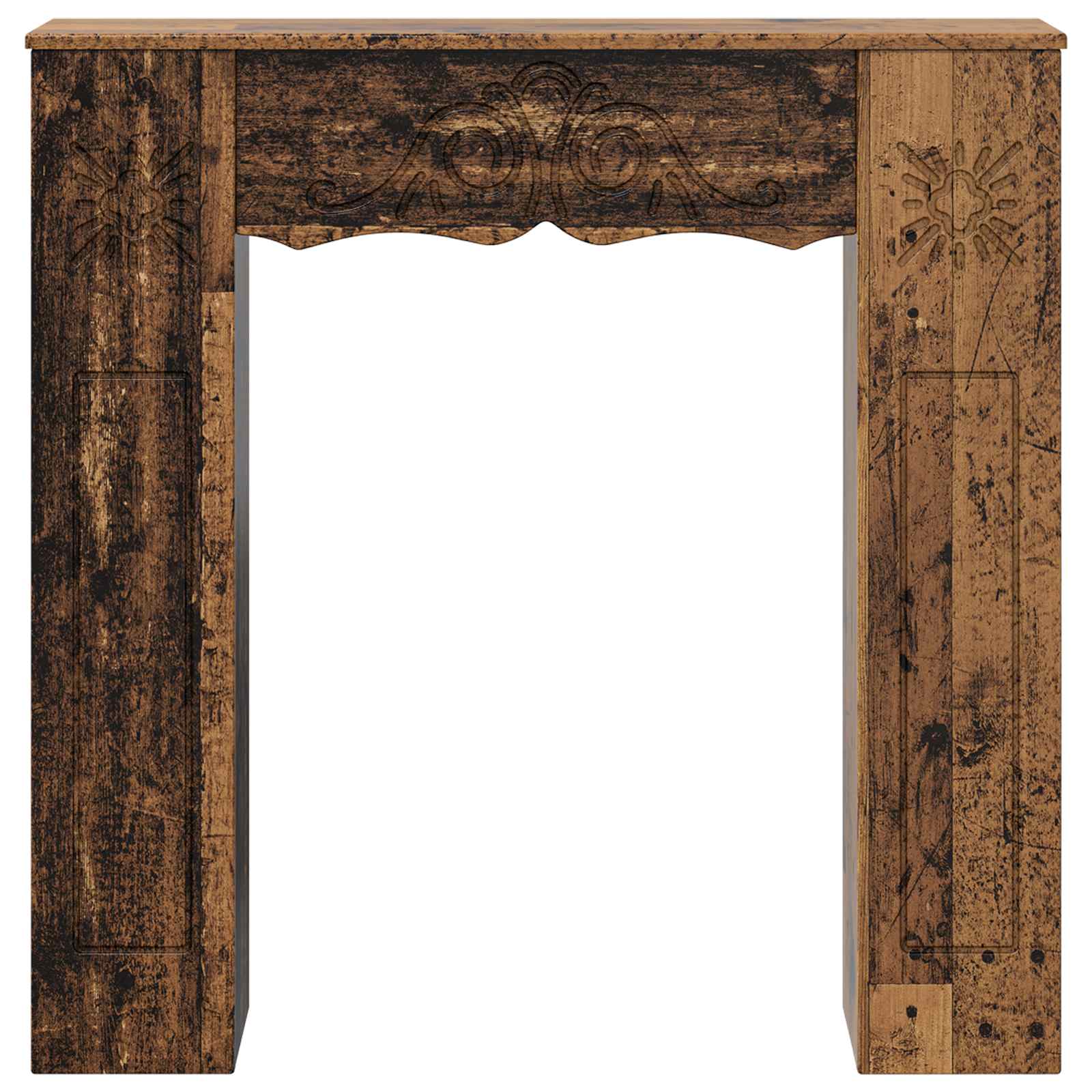 Haardomlijsting Oud hout 102 x 20 x 102 cm Bewerkt hout image 4