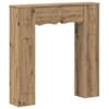 vidaXL Kamina raam Artisan tamm 102 x 20 x 102 cm Tehispuit