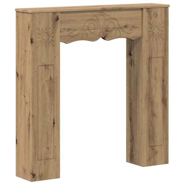 vidaXL Kamina raam Artisan tamm 102 x 20 x 102 cm Tehispuit