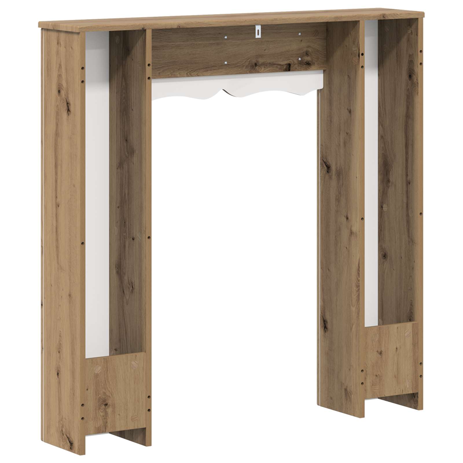 Haardomlijsting Artisanaal eiken 102 x 20 x 102 cm Bewerkt hout image 6