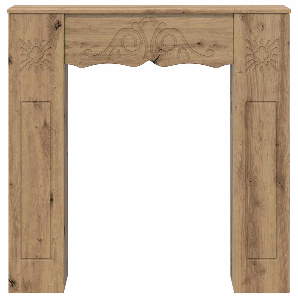 Pejseramme 102 x 20 x 102 cm Konstrueret træ - Billede 4