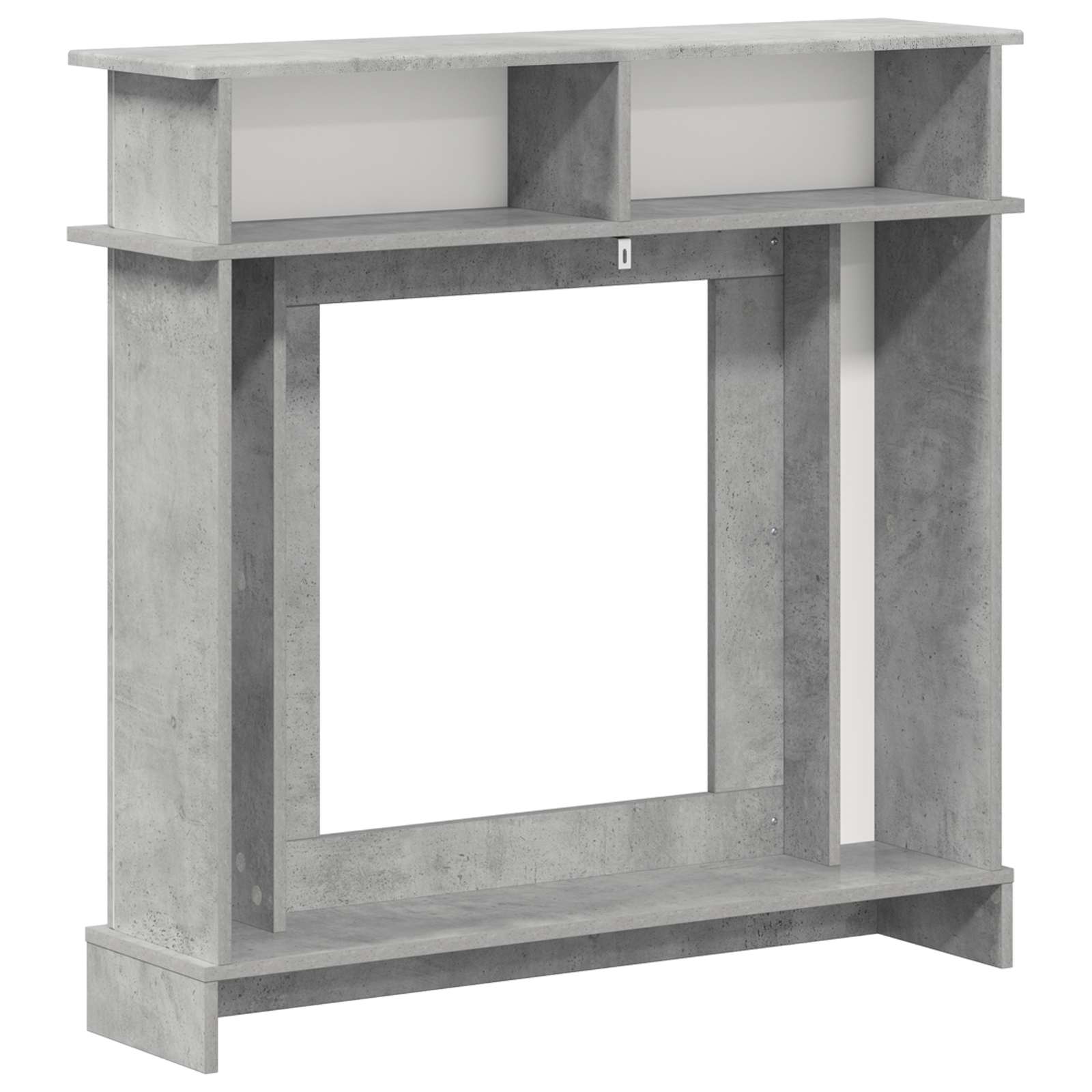 Haardomlijsting Betongrijs 102 x 26 x 100 cm Bewerkt hout image 6