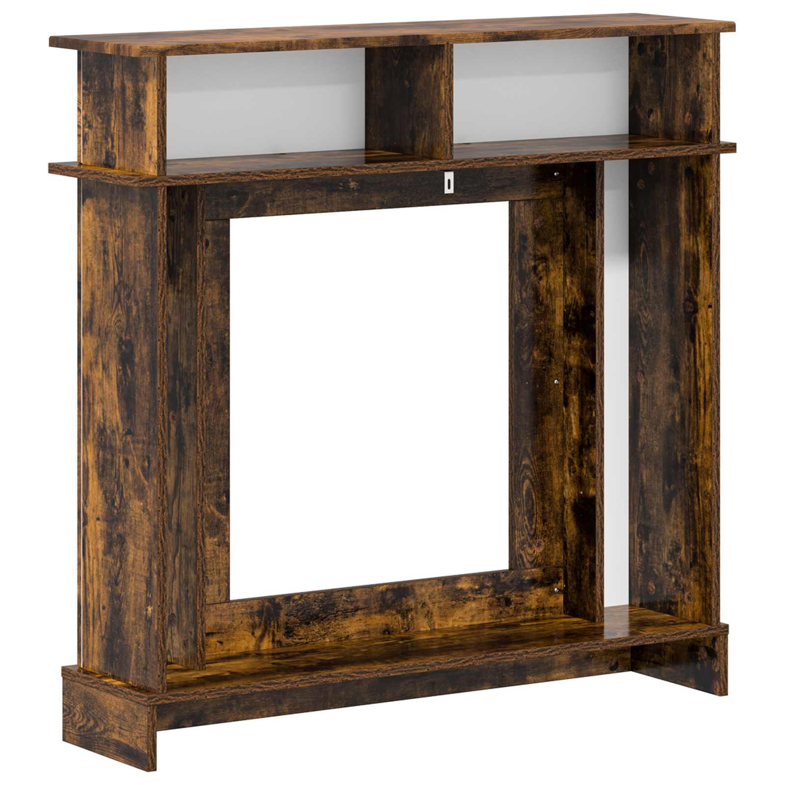Haardomlijsting Gerookt eiken 102 x 26 x 100 cm Bewerkt hout image 6