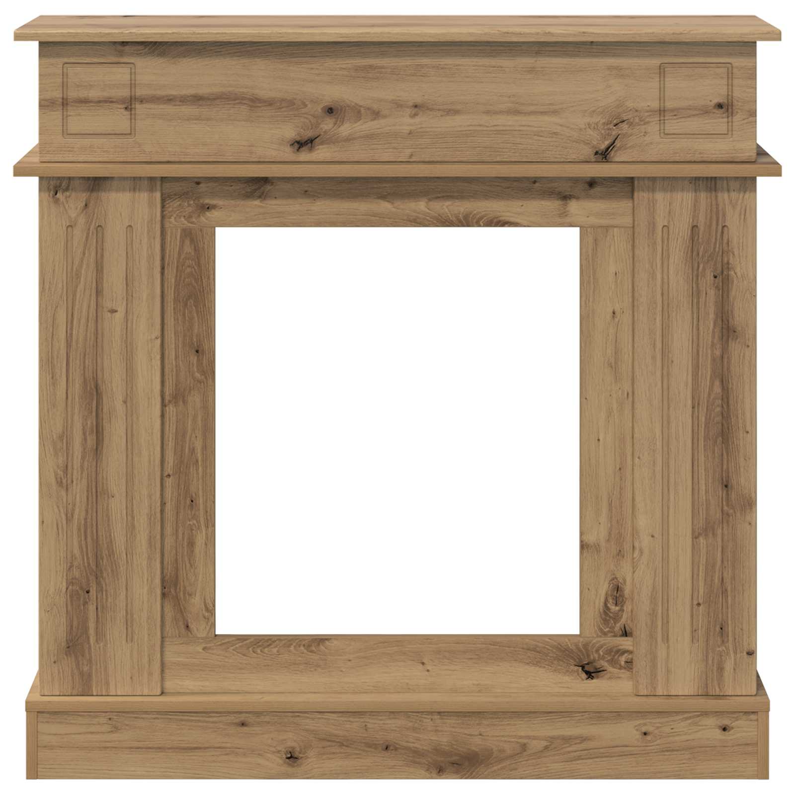 Haardomlijsting Artisanaal eiken 102 x 26 x 100 cm Bewerkt hout image 4