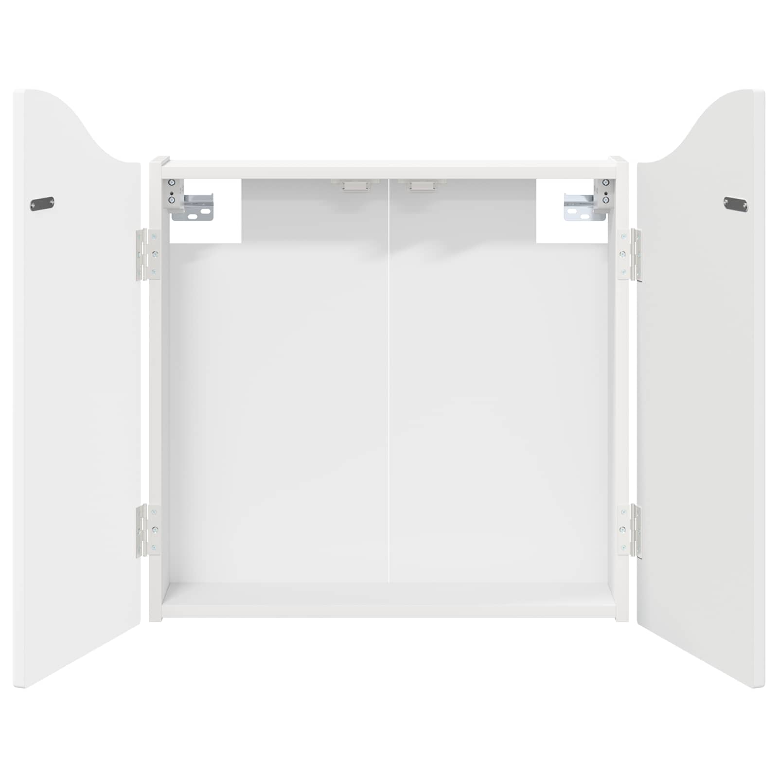 vidaXL Skříň na terče Bílá 56 x 12 x 63 cm Kompozitní dřevo