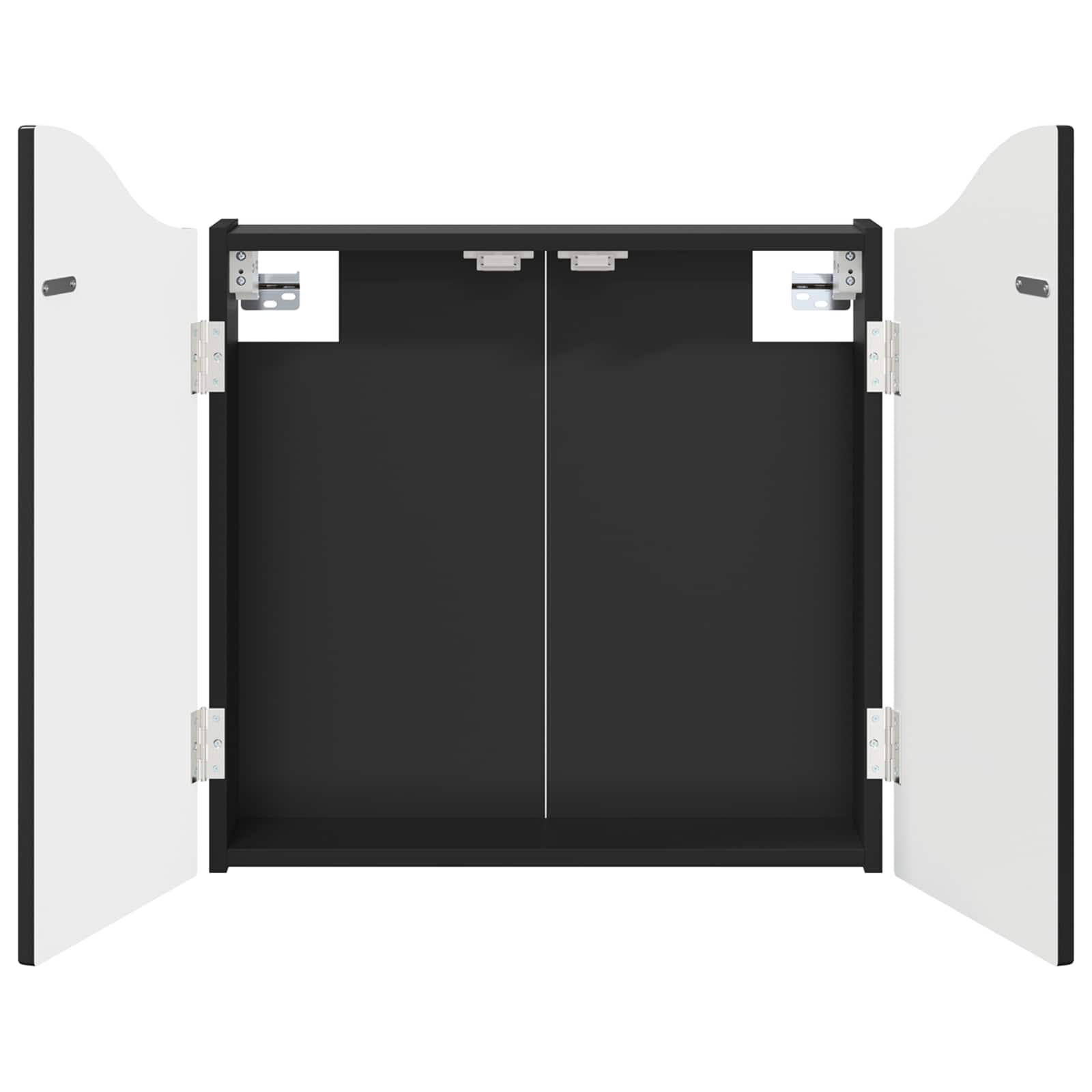 vidaXL Skříň na terče Černá 56 x 12 x 63 cm Kompozitní dřevo
