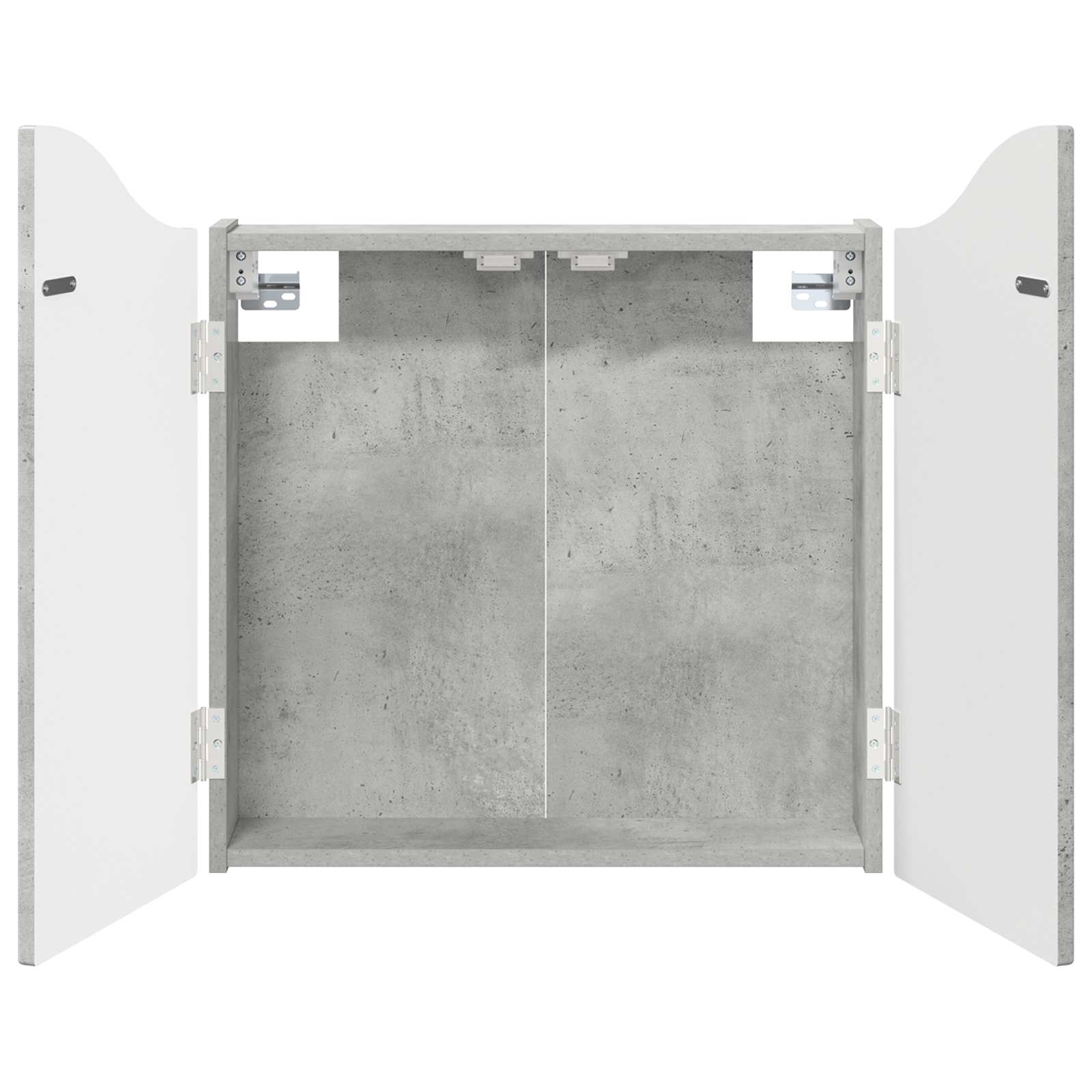 Omara za tarče Betonsko siva 56 x 12 x 63 cm Inženirski les - slika 2