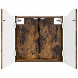 vidaXL Dartboardi kapp Suitsutatud tamm 56 x 12 x 63 cm Tehispuit