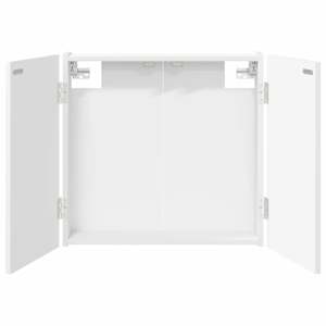 vidaXL Dartboardi kapp Valge 56 x 12 x 53,5 cm Tehispuit
