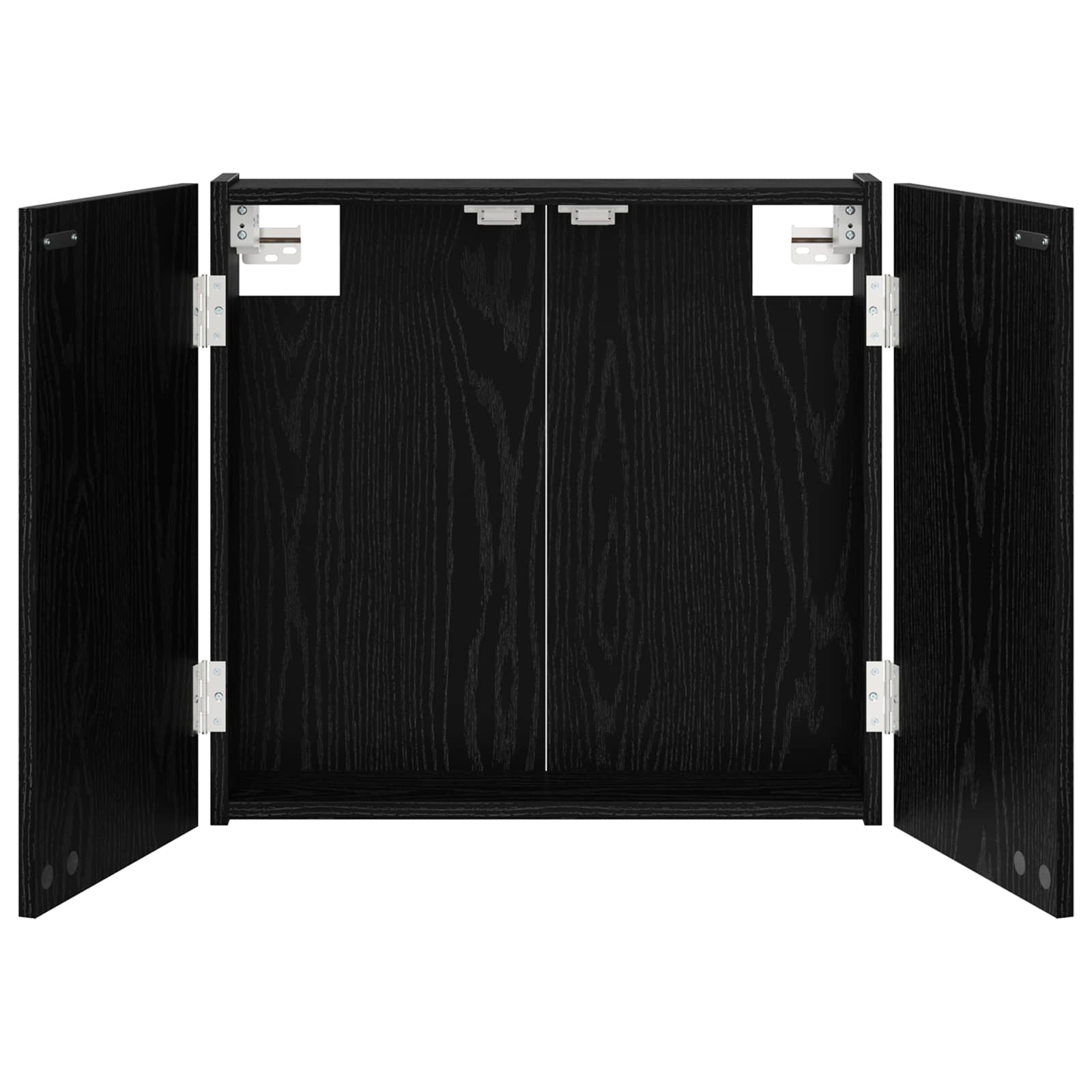 Omara za tarče Črni hrast 56 x 12 x 53,5 cm Inženirski les - slika 2