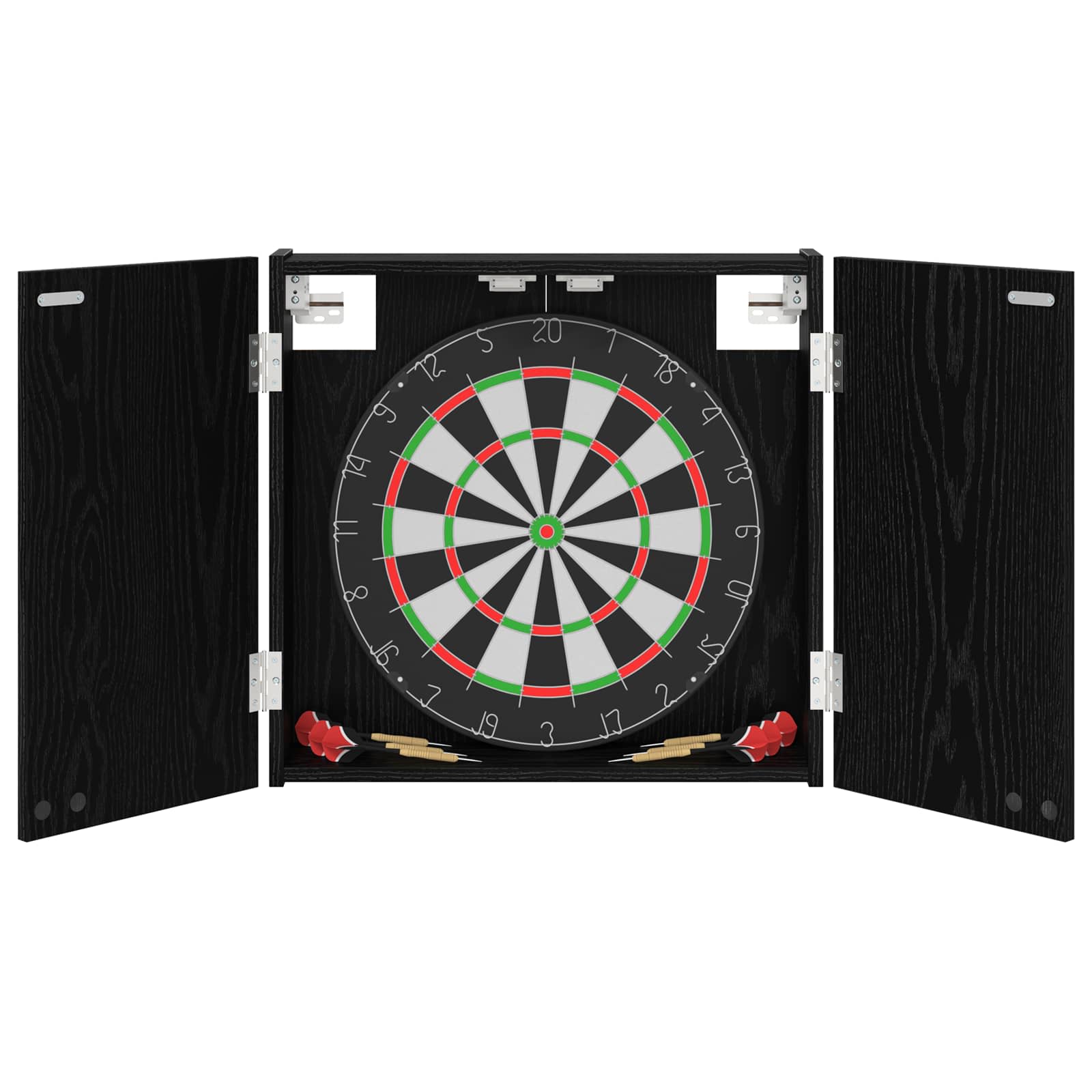 Omara za tarče Črni hrast 56 x 12 x 53,5 cm Inženirski les - slika 3