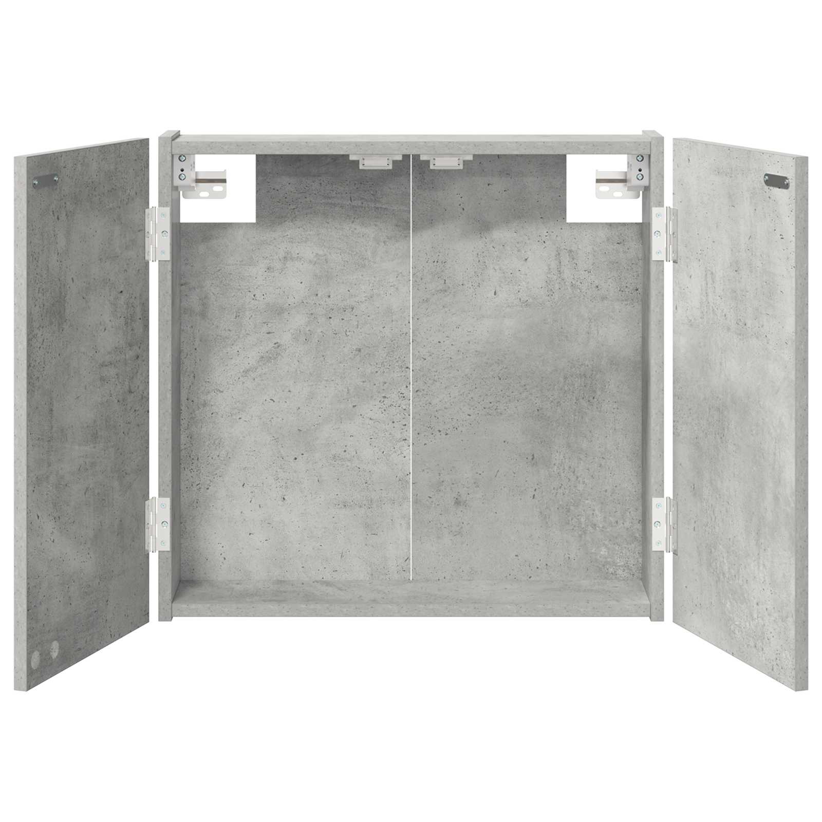 vidaXL Skříň na terče Betonově šedá 56 x 12 x 53,5 cm Kompozitní dřevo