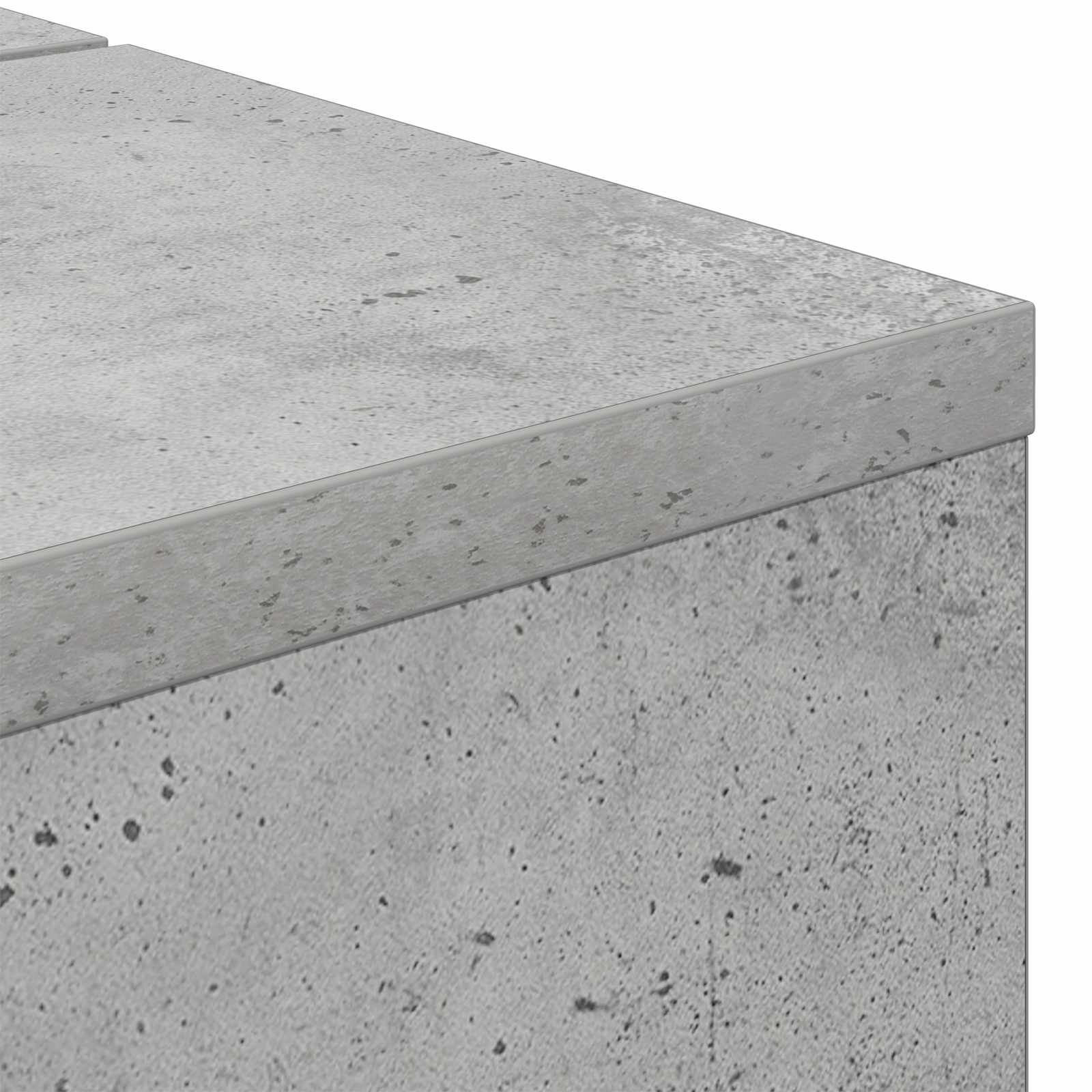 vidaXL studiobureau Betongrijs 152 x 40 x 19,5 cm Bewerkt hout