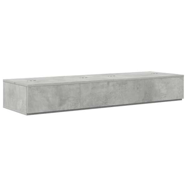 vidaXL Stuudio laud Betoonhall 152 x 40 x 19,5 cm Tehispuit