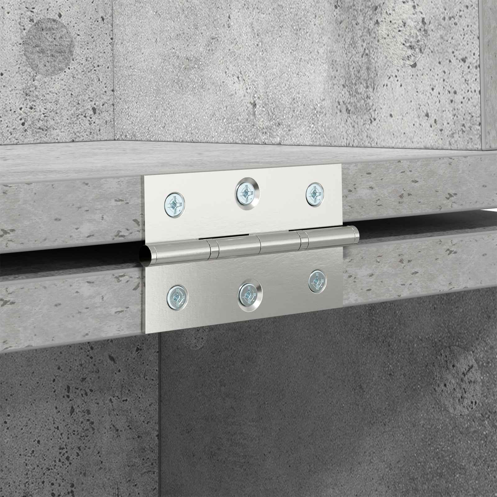 vidaXL studiobureau Betongrijs 130 x 40 x 19,5 cm Bewerkt hout