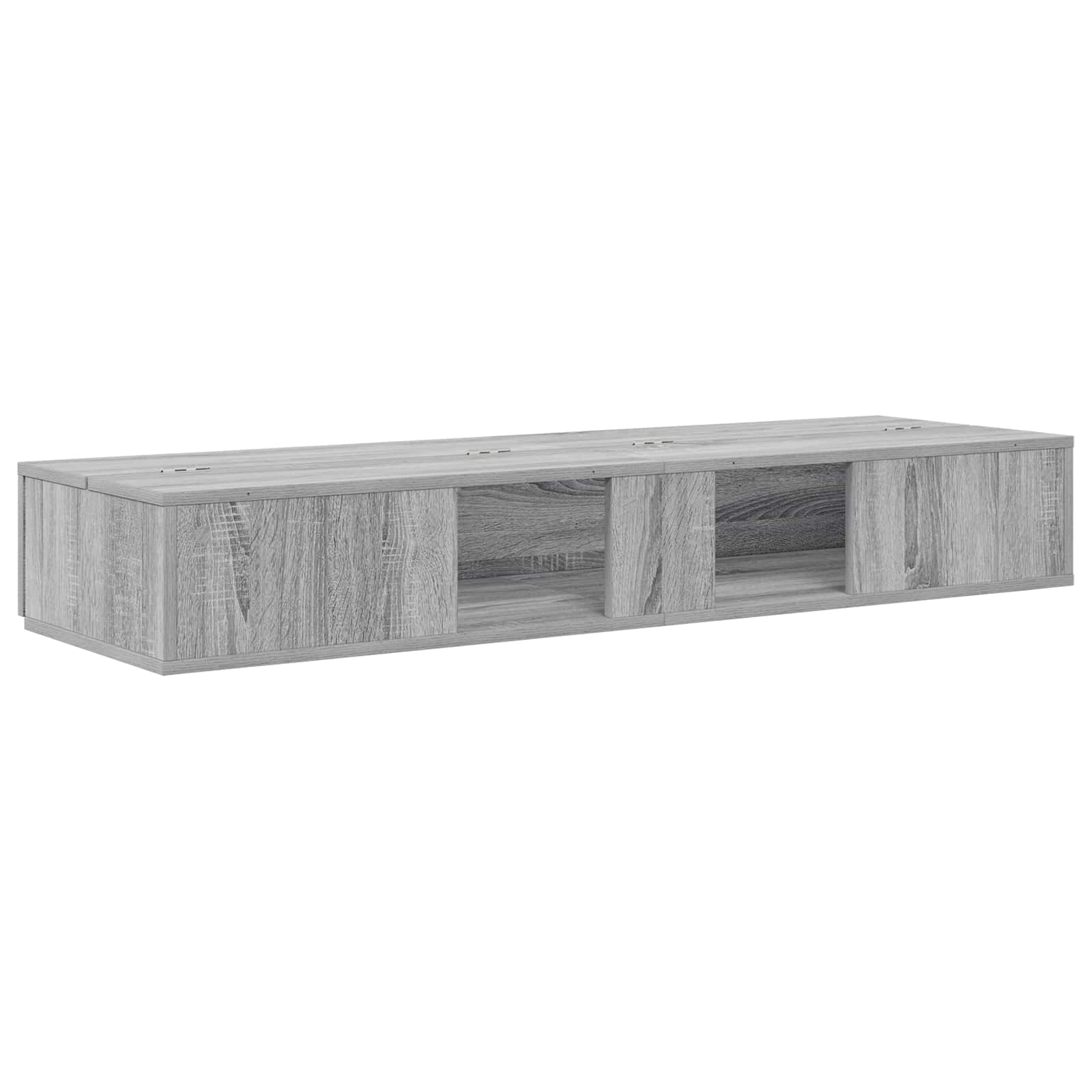 Stúdió íróasztal Szürke Sonoma 130 x 40 x 19,5 cm Szerelt Fa