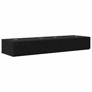 vidaXL Stuudio laud Must tamm 110 x 40 x 19,5 cm Tehispuit