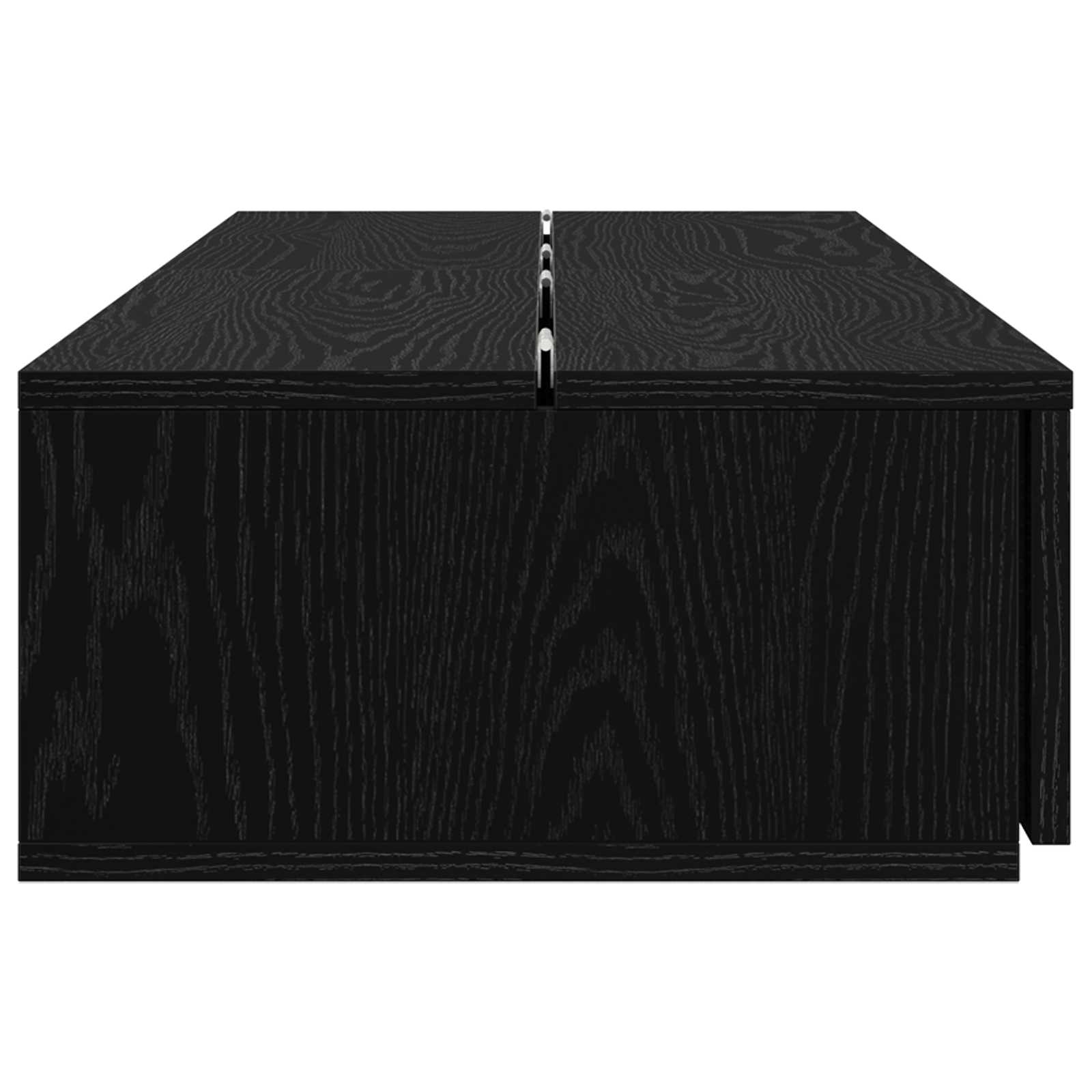 vidaXL studiobureau Zwart eiken 110 x 40 x 19,5 cm Bewerkt hout