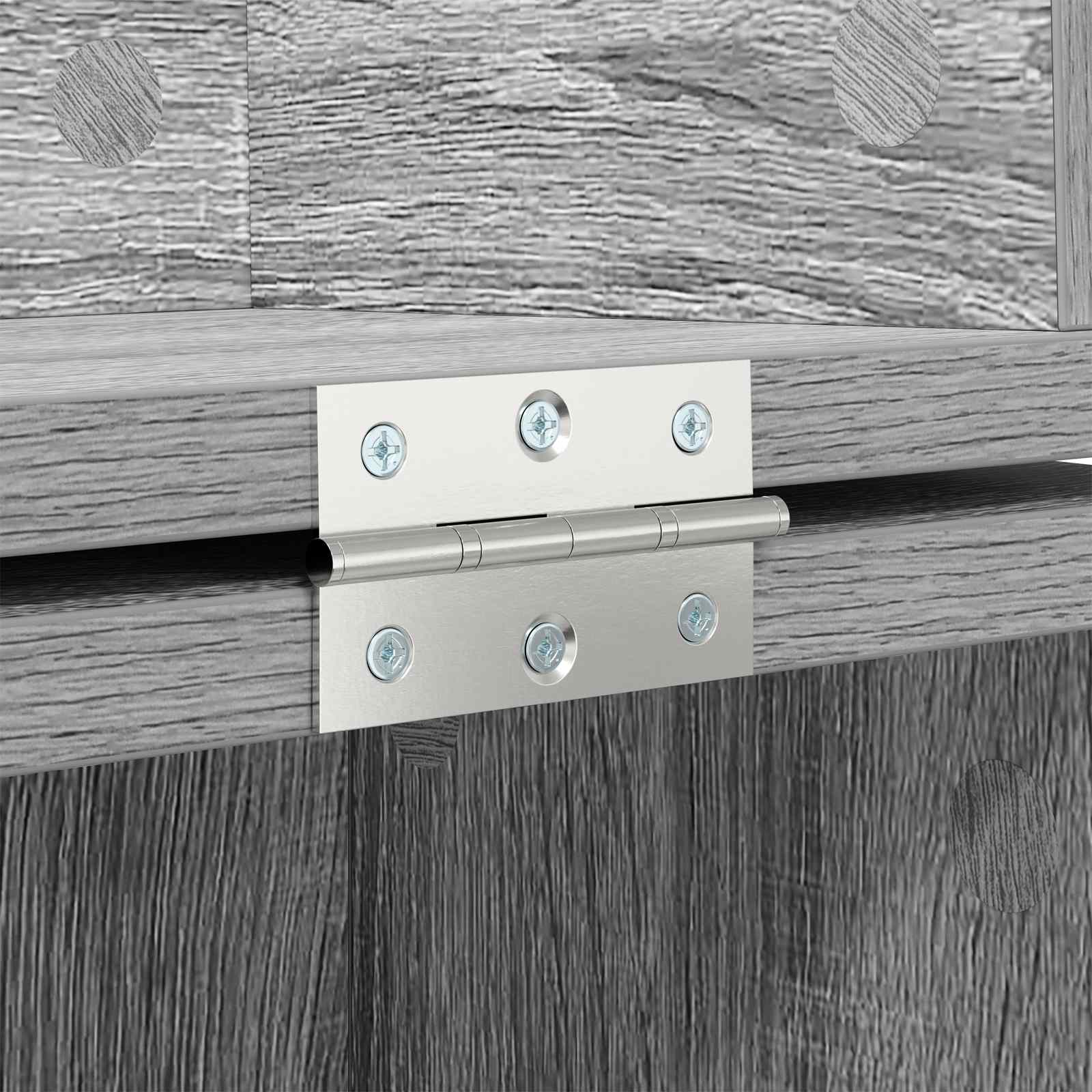 vidaXL studiobureau Grijs Sonoma 110 x 40 x 19,5 cm Bewerkt hout