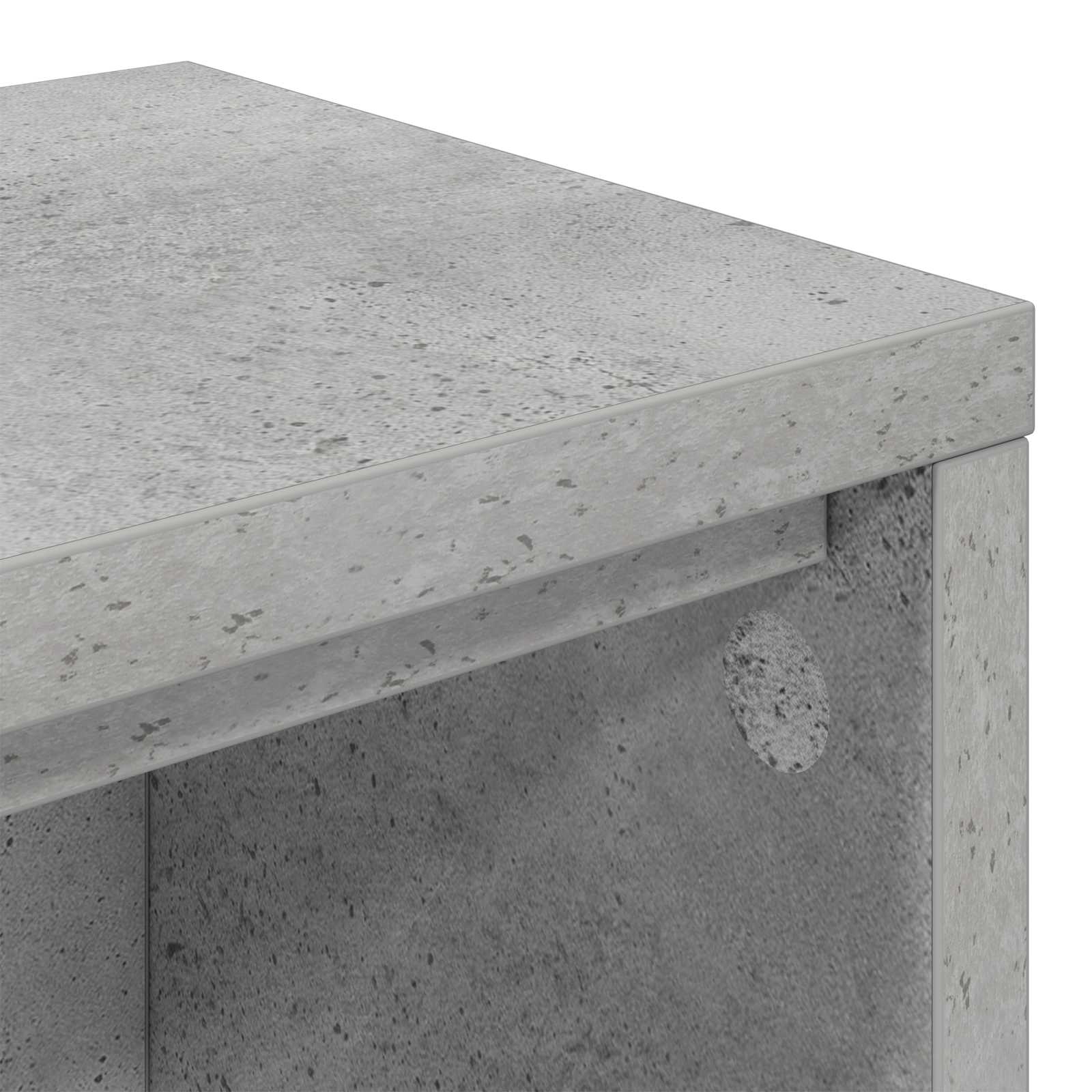 vidaXL studiobureau Betongrijs 152 x 36 x 19,5 cm Bewerkt hout