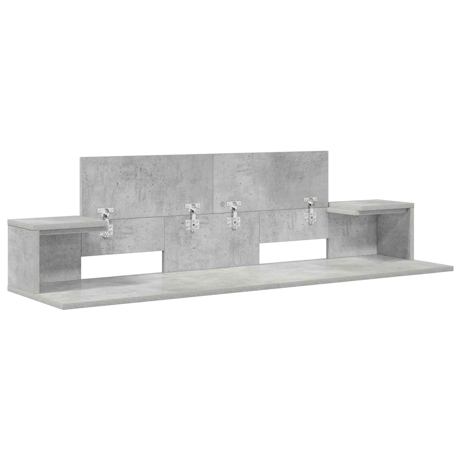 vidaXL studiobureau Betongrijs 152 x 36 x 19,5 cm Bewerkt hout
