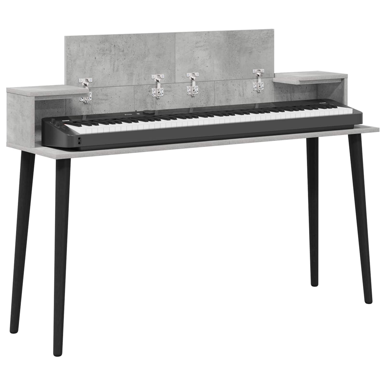 vidaXL studiobureau Betongrijs 152 x 36 x 19,5 cm Bewerkt hout