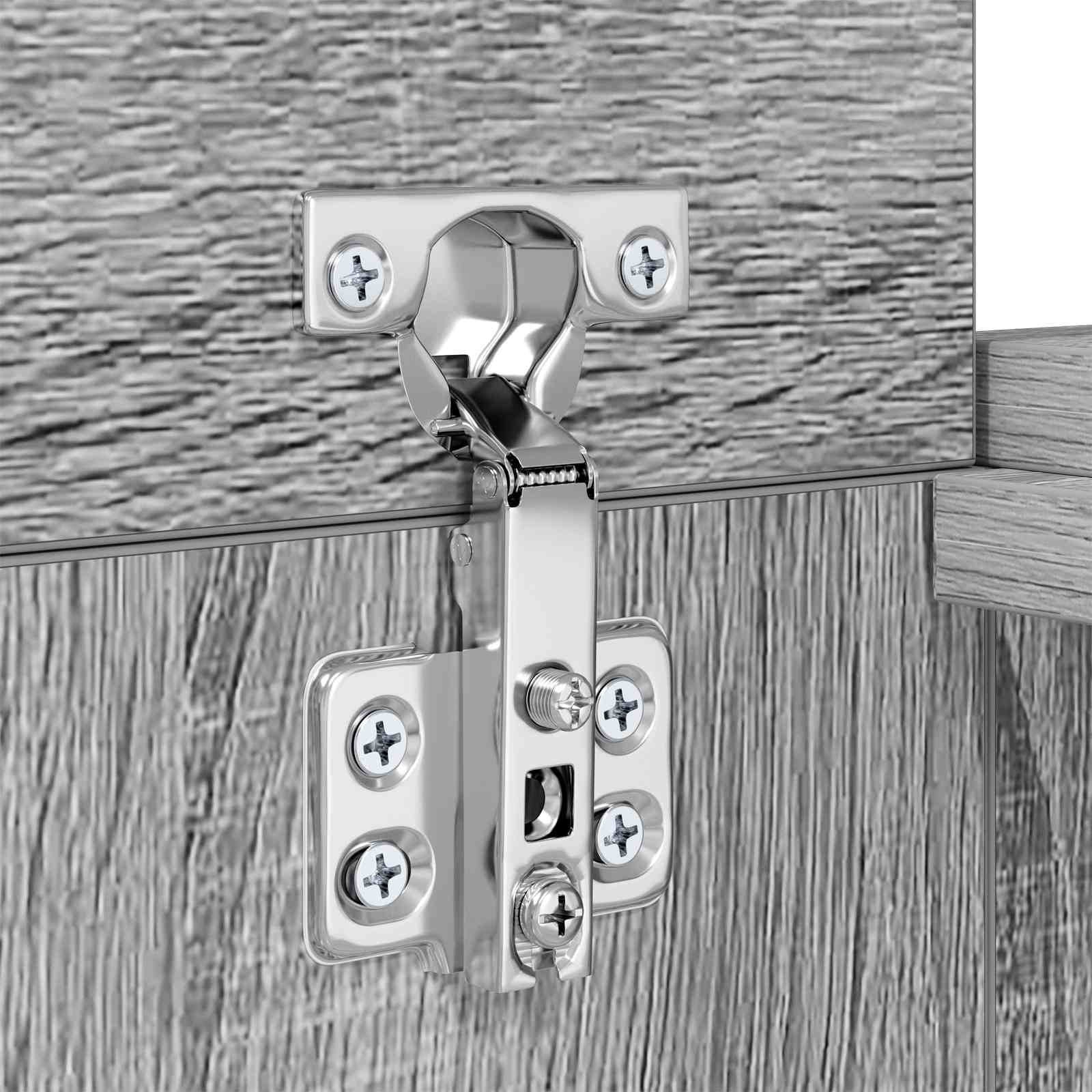vidaXL studiobureau Grijs Sonoma 152 x 36 x 19,5 cm Bewerkt hout