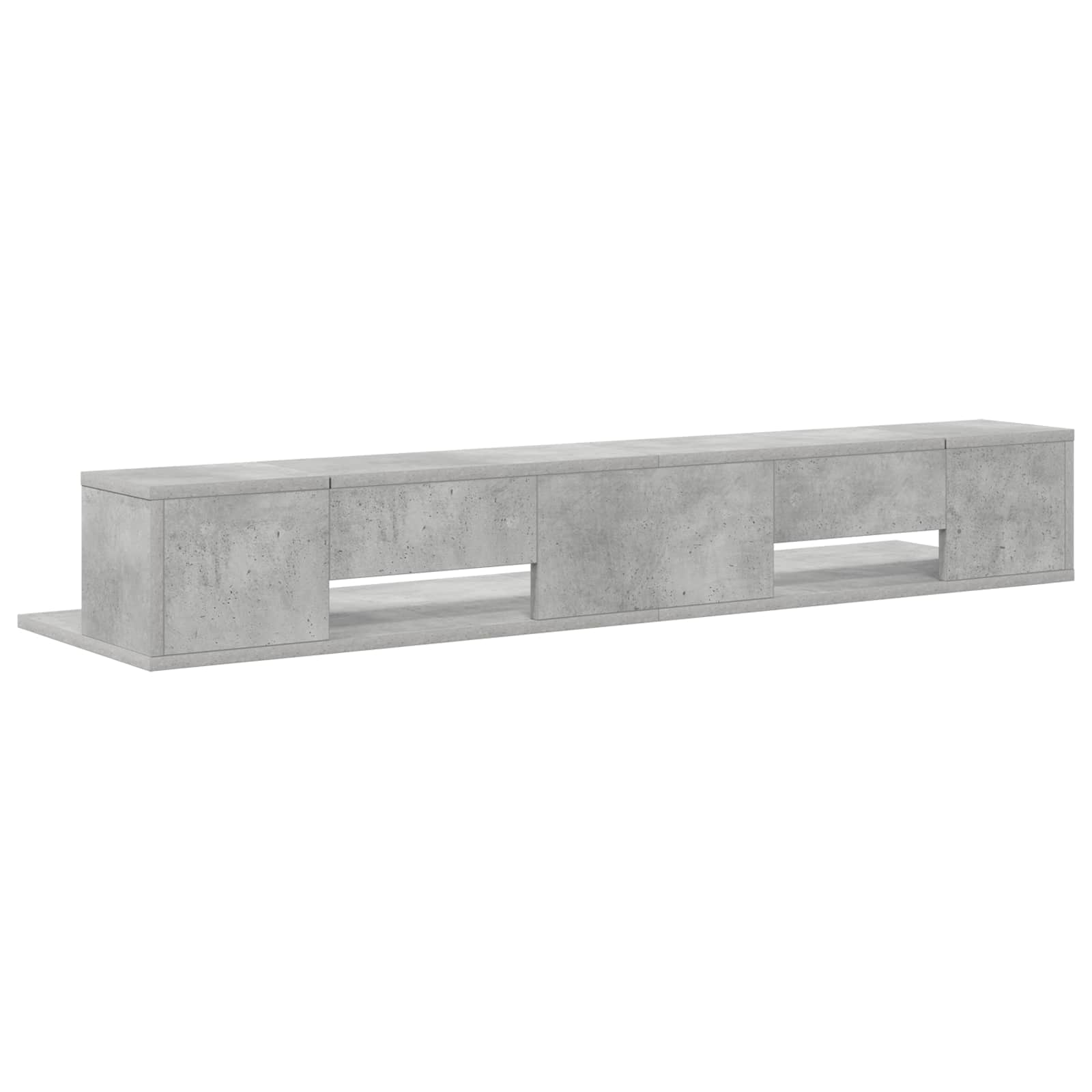 vidaXL studiobureau Betongrijs 130 x 36 x 19,5 cm Bewerkt hout