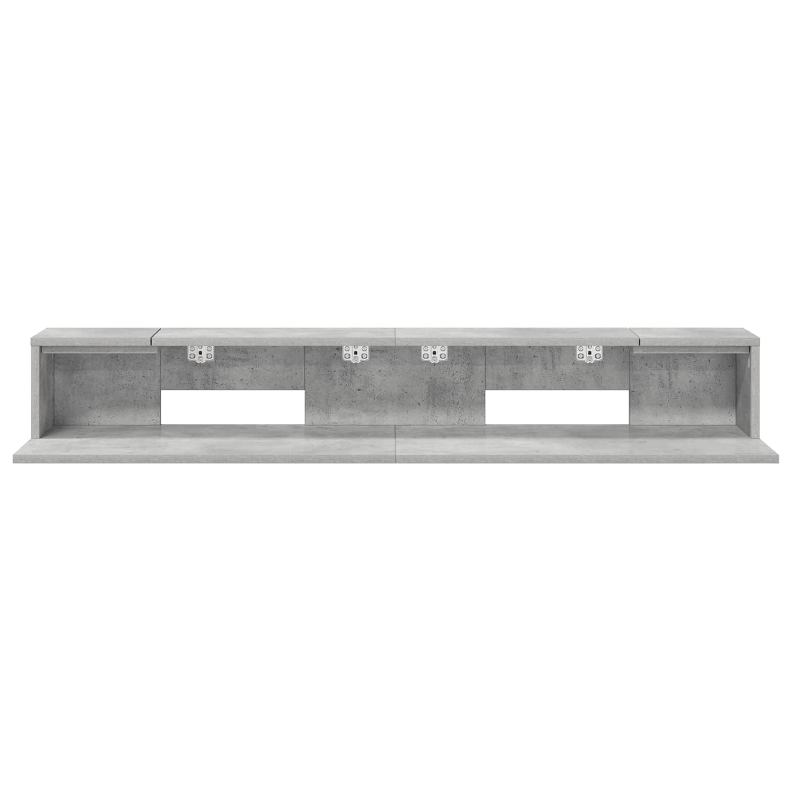 vidaXL studiobureau Betongrijs 130 x 36 x 19,5 cm Bewerkt hout