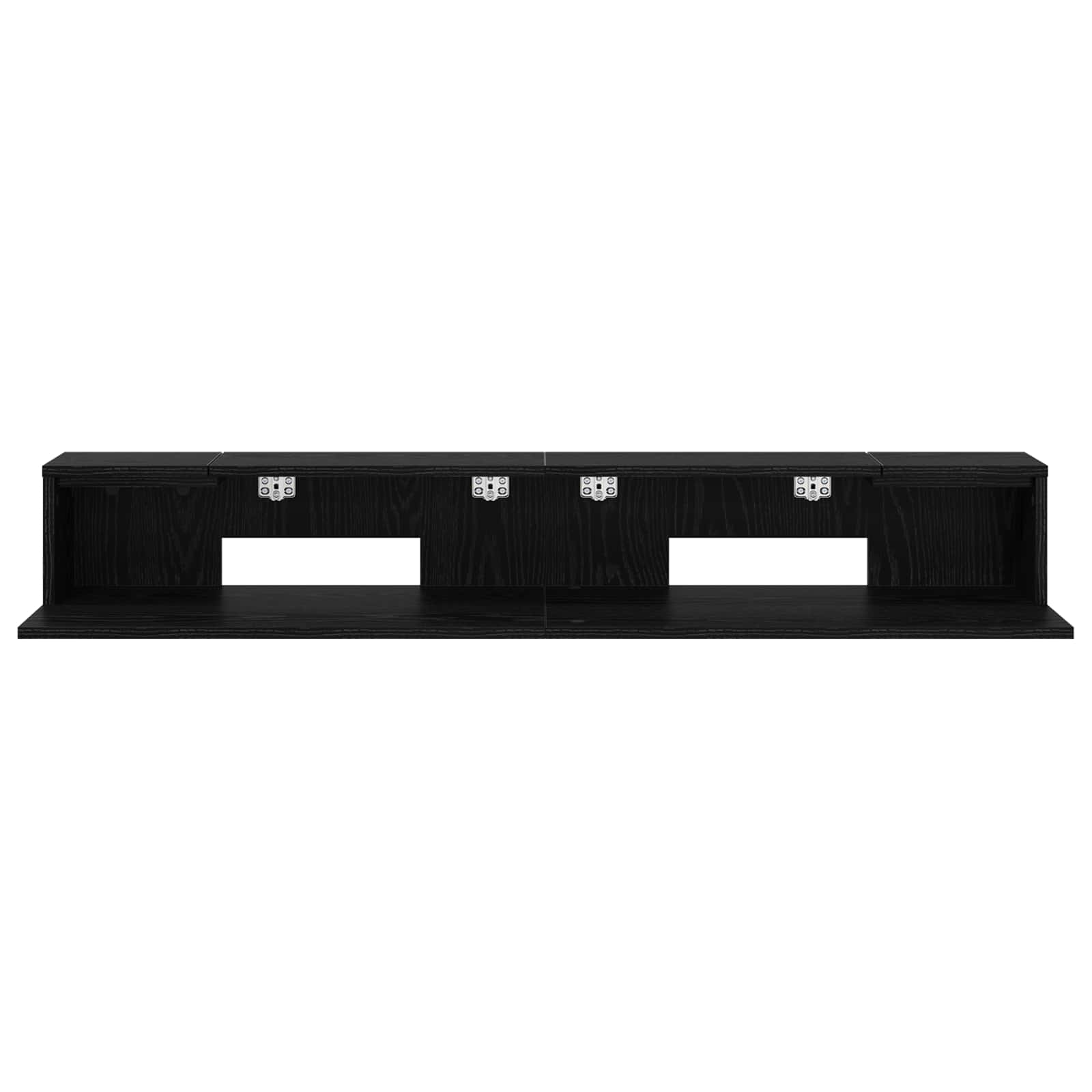 vidaXL studiobureau Zwart eiken 110 x 36 x 19,5 cm Bewerkt hout
