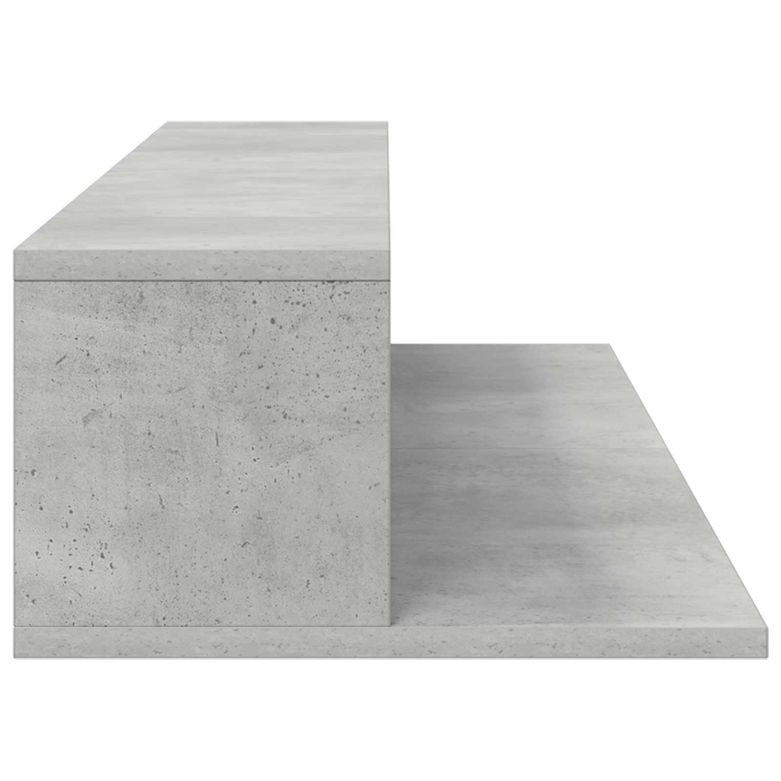 vidaXL studiobureau Betongrijs 110 x 36 x 19,5 cm Bewerkt hout