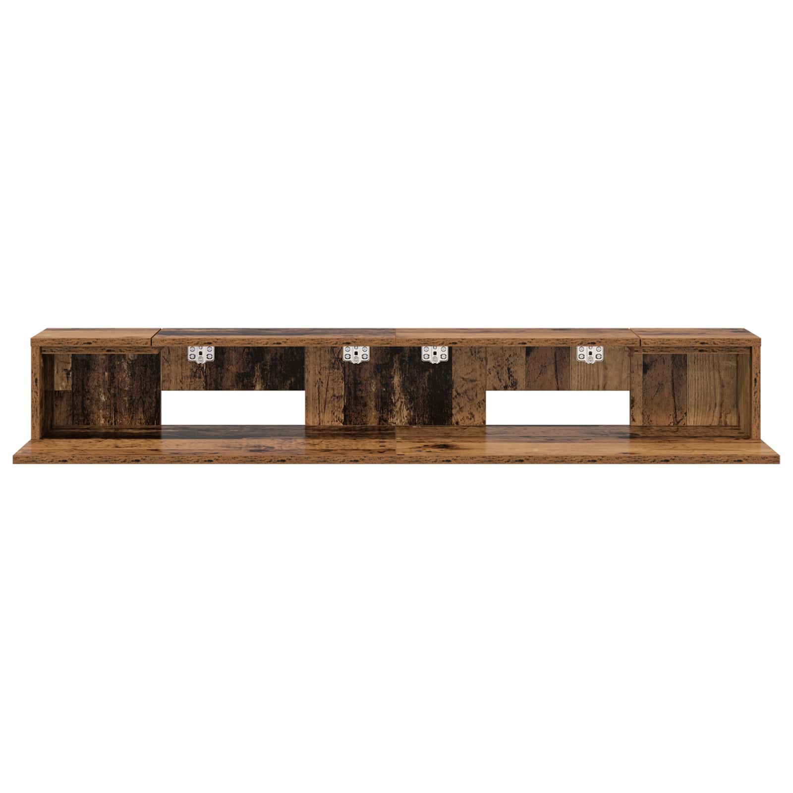 vidaXL studiobureau Eikenhout 110 x 36 x 19,5 cm Bewerkt hout