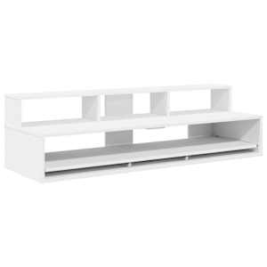 vidaXL Stuudio laud Valge 152 x 42,5 x 36 cm Tehispuit