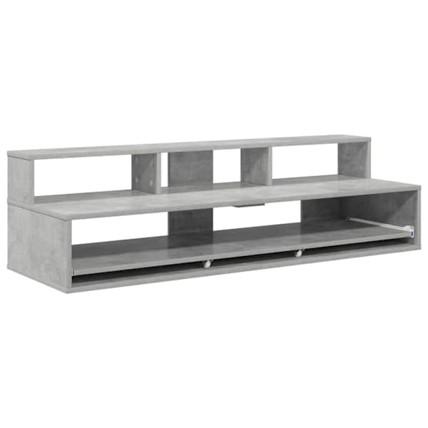 vidaXL Stuudio laud Betoonhall 152 x 42,5 x 36 cm Tehispuit