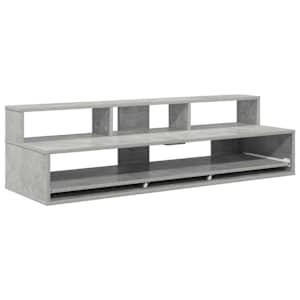 vidaXL Stuudio laud Betoonhall 130 x 42,5 x 36 cm Tehispuit