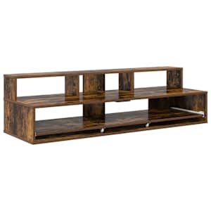 vidaXL Stuudio laud Suitsutatud tamm 130 x 42,5 x 36 cm Tehispuit