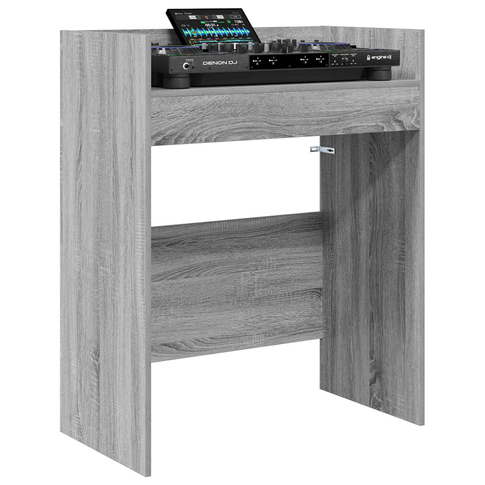 DJ-pöytä Harmaa Sonoma 102 x 45 x 102 cm Tekninen puu - Image 3