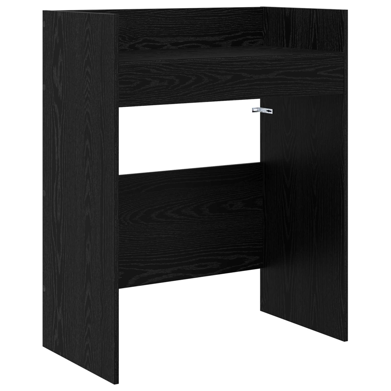 DJ-pöytä Musta tammi 62 x 45 x 102 cm Tekninen puu - Image 2